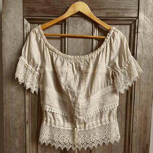 Guess by Marciano Off-Shoulder (or on) Lace Top